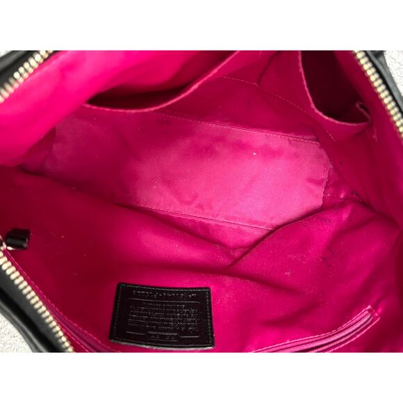 Coach Pink Purple Tartan Poppy Plaid Tote Purse F15229 #67008 - Picture 11 of 14